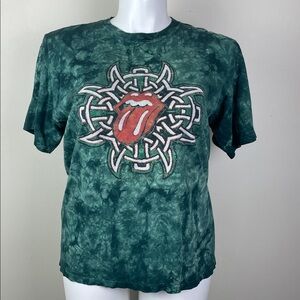 Hand Dyed by Sundog Rolling Stones Celtic Tie Die Green